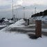 Pfähle der Anlegestelle im Hafen Kastrup (DK)